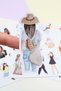 43 Pieces Girls Girl Sticker Set Bullet Journal Travel Sticker