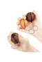 Imported luxury soft basketball stress ball keychain with large orange strap - 2