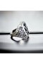 Silver Plated Adjustable Design Sword Men's Ring - 2