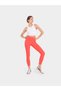 Orange Ankle-Length Leggings - 4