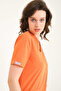 Lycra Scrubs Orange Envelope Collar Doctor Nurse Uniform Unisex - 4