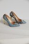 Women's Genuine Leather Blue-Snakeskin Stiletto - 2