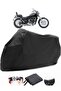 Suzuki VS 800 Intruder Rear Bag Compatible Black Motorcycle Tarpaulin Waterproof Durable Fabric