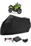 Kawasaki ER-6F Black Motorcycle Tarpaulin Waterproof Durable Fabric