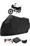 Mondial 125 MX Grumble Back Bag Compatible Black Motorcycle Tarpaulin Waterproof Durable Fabric