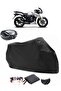 TVS Apache RTR 180 Backpack Compatible Black Motorcycle Tarpaulin Waterproof Durable Fabric
