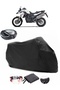 BMW F 800 GS Rear Bag Compatible Black Motorcycle Tarpaulin Waterproof Durable Fabric