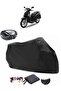 Kymco People S 200 Backpack Compatible Black Motorcycle Tarpaulin Waterproof Durable Fabric