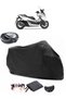 Honda NSS300 Forza Rear Bag Compatible Black Motorcycle Tarpaulin Waterproof Durable Fabric