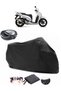 Honda SH 300 Rear Bag Compatible Black Motorcycle Tarpaulin Waterproof Durable Fabric