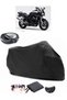 Yamaha FZS600 Rear Bag Compatible Black Motorcycle Tarpaulin Waterproof Durable Fabric