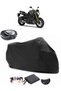 Yamaha FZ8 Rear Bag Compatible Black Motorcycle Tarpaulin Waterproof Durable Fabric