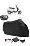 Stmax Milan 50 Back Bag Compatible Black Motorcycle Tarpaulin Waterproof Durable Fabric
