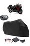 Suzuki GSX-R 1300 Hayabusa Rear Bag Compatible Black Motorcycle Tarpaulin Waterproof Durable Fabric