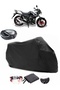 Arora AR 180-19 ARS Rear Bag Compatible Black Motorcycle Tarpaulin Waterproof Durable Fabric