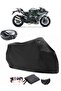 Kawasaki Ninja H2 Carbon Back Bag Compatible Black Motorcycle Tarpaulin Waterproof Durable Fabric
