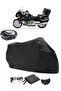 BMW K 1200 LT Rear Bag Compatible Black Motorcycle Tarpaulin Waterproof Durable Fabric