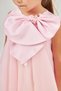 Bow-Neck Puffy Tulle Girls' Dress - 4