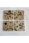 Terrazzo Stone Coasters - طقم مكون من 4 كوستر حجري