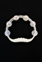 White Bride Bridal Bridesmaid Tambourine, Henna Night Wedding Circumcision Bride Plastic Tambourine with Bell, 5 Pieces - 3