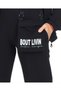 Black Color Zippered Hooded Large Pocket Detailed Stylish Girl's Seasonal Tracksuit Set - 2