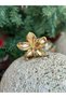 Imported luxury fashion trend metallic gold gold aloha lotus flower women's child buckle large size - 2