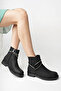 Black Matte Women's Stone Boots - 3