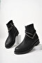 Black Matte Women's Stone Boots - 5