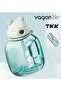 TKK 1200ml Tritan Flask with Lockable Lid and Carrying Strap Suitable for Use with or without Strawberry