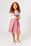 Girl's Pink Leather Skirt - 2