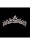 Bright Crystal Jewelled Bridal Henna Crown Princess Crown Bright Shiny Bridal Crown Hair Accessory Silver - 7