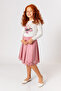 Girl's Pink Leather Skirt - 4