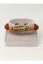Unisex Tibetan Agate and Jasper Stone Nine Eye Symbol Wooden Bracelet 8mm