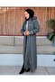 KMKKOMBİN HIJAB CLOTHING FULL LENGTH PLUS SIZE CACHET COAT - 3