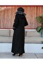 KMKKOMBİN HIJAB CLOTHING FULL LENGTH PLUS SIZE CACHET COAT - 2