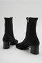 ASPER Black Heeled Zippered Stretch Women's Boots - 5