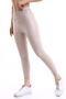 Ring Zipper Detailed Women's Matte Leather Raised Thermal Tights - 4