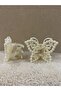 Butterfly clothespin clasp with pearls - 4