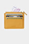 3603 Genuine Leather Coin Compartment Zippered Women's Men's Wallet Card Holder Yellow - 5