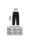 Girl's Winter Raised Fabric Black Tights Minah-06080001 - 4
