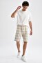 Comfort Fit Striped Cotton Shorts X3219az22sm - 3