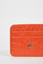 Women's Faux Leather Croco Card Holder W2526azns - 2