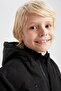 Boy's Plush Lined Hooded Coat - 5