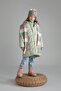Girl's Fleece Lined Hooded Long Coat X6512a622au