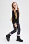 Girl's Checkered Long Tights