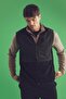 Regular Fit Stand-up Collar Vest - 3