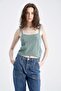 Slim Fit Rope Strap Knitwear Undershirt