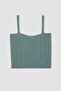 Slim Fit Rope Strap Knitwear Undershirt - 5