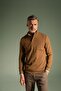 Regular Fit Half Turtleneck Selanik Fabric Sweatshirt - 3