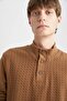 Regular Fit Half Turtleneck Selanik Fabric Sweatshirt - 6